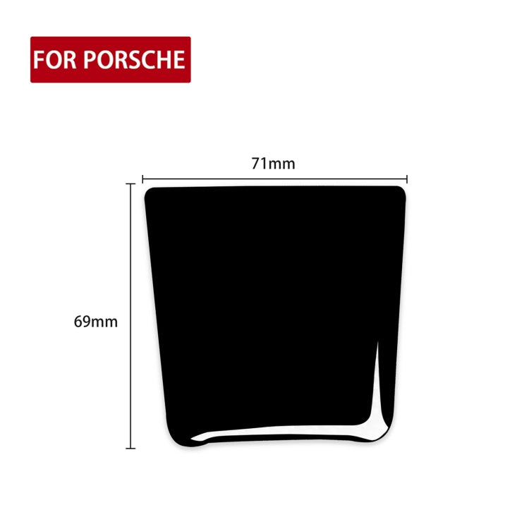 For Porsche Macan 2014-2021 Car Battery Cover Decorative Sticker, Left and Right Drive Universal (Black) - In Car by buy2fix | Online Shopping UK | buy2fix