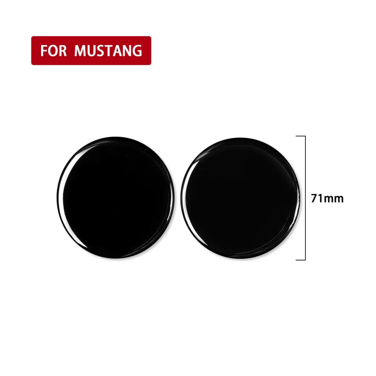 For Ford Mustang 2015-2020 Car Water Cup Holder Base Decorative Sticker, Left and Right Drive Universal (Black) - In Car by buy2fix | Online Shopping UK | buy2fix