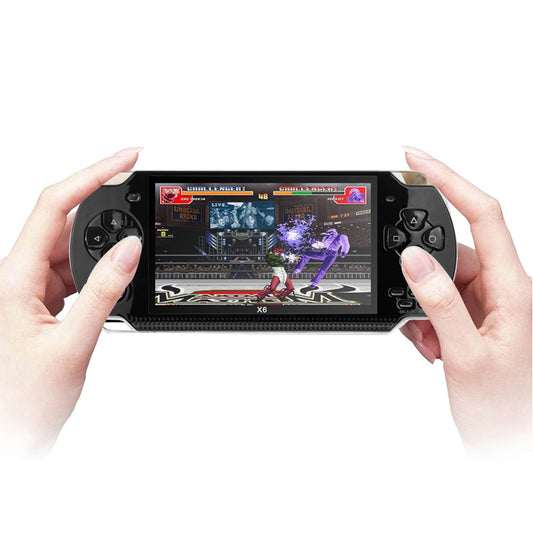 X6 4.3 inch Screen Retro Portable Game Console with 3MP Camera, Built-in 10000 Games, Supports E-book / Recording / Music Playing / Video Playing(Black) - Pocket Console by buy2fix | Online Shopping UK | buy2fix