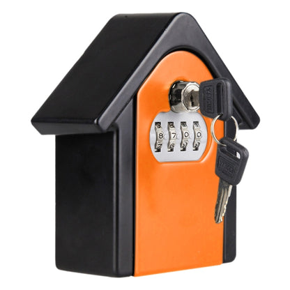 Hut Shape Password Lock Storage Box Security Box Wall Cabinet Safety Box, with 1 Key(Orange) - Security by buy2fix | Online Shopping UK | buy2fix
