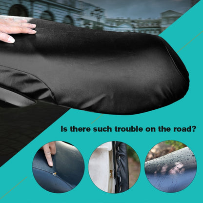 Waterproof Motorcycle Black Leather Seat Cover Prevent Bask In Seat Scooter Cushion Protect, Size: L, Length: 55-60cm; Width: 25-35cm - Seat Covers by buy2fix | Online Shopping UK | buy2fix