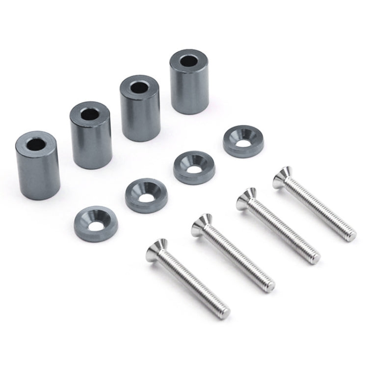 4 PCS Car Modified Isolation Column Engine Cover Blocked Up Screw Engine Turbine Ventilation Gasket Screw Washer (Silver Grey) - In Car by buy2fix | Online Shopping UK | buy2fix