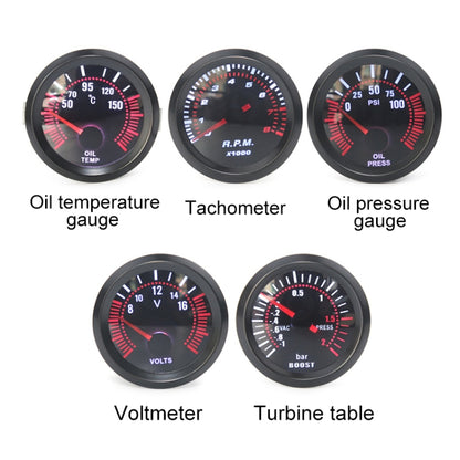 52mm 12V Universal Car Modified Bar Boost Gauge - In Car by buy2fix | Online Shopping UK | buy2fix