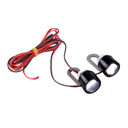 2 PCS 12V 3W Eagle Eyes LED Light For Motorcycle ，Wire Length: 45cm(White Light) - Eagle Eye Lights by buy2fix | Online Shopping UK | buy2fix