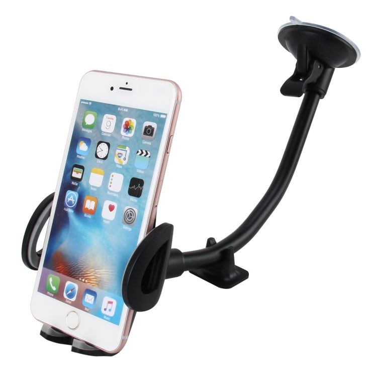 Universal Phone Holder Stand Mount, Clip Width: 47-95mm, For iPhone, Samsung, LG, Nokia, HTC, Huawei, and other Smartphones(Grey) - Car Holders by buy2fix | Online Shopping UK | buy2fix