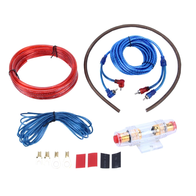 YH-128 1200W Car Amplifier Audio Power Cable Subwoofer Wiring Installation Kit with High Performance RCA Interconnect - In Car by buy2fix | Online Shopping UK | buy2fix