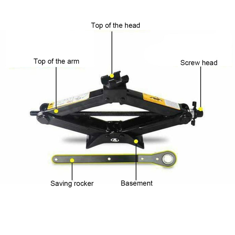 Upright ST-103D Heavy Duty Stabilizer Scissor Jack with Handle Lift Levelers 2000 Pound (1 Ton) Capacity Each - 10 to 35 CM Range - In Car by buy2fix | Online Shopping UK | buy2fix