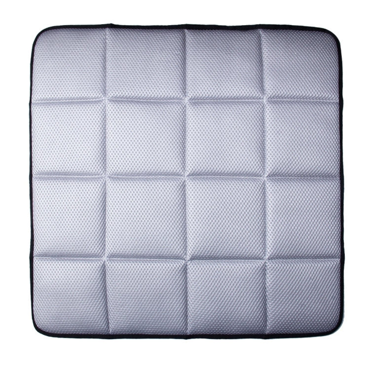 Universal Breathable Four Season Auto Ice Blended Fabric Mesh Seat Cover Cushion Pad Mat for Car Supplies Office Chair(Grey) - Seat Accessories by buy2fix | Online Shopping UK | buy2fix