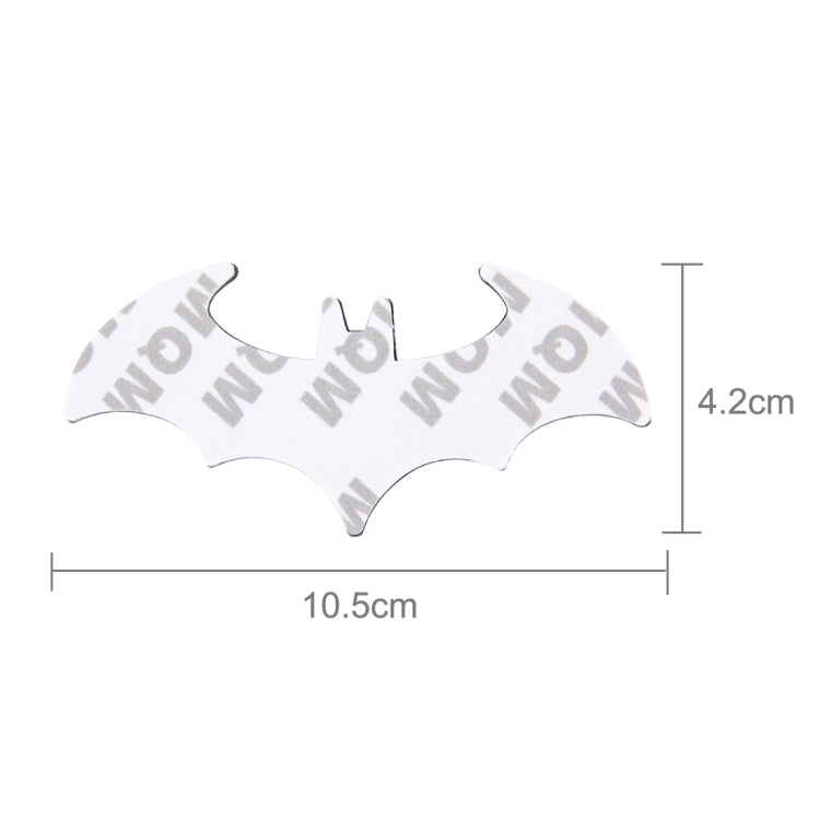 Bat Shape Shining Metal Car Free Sticker(Silver) - 3D Metal Sticker by buy2fix | Online Shopping UK | buy2fix