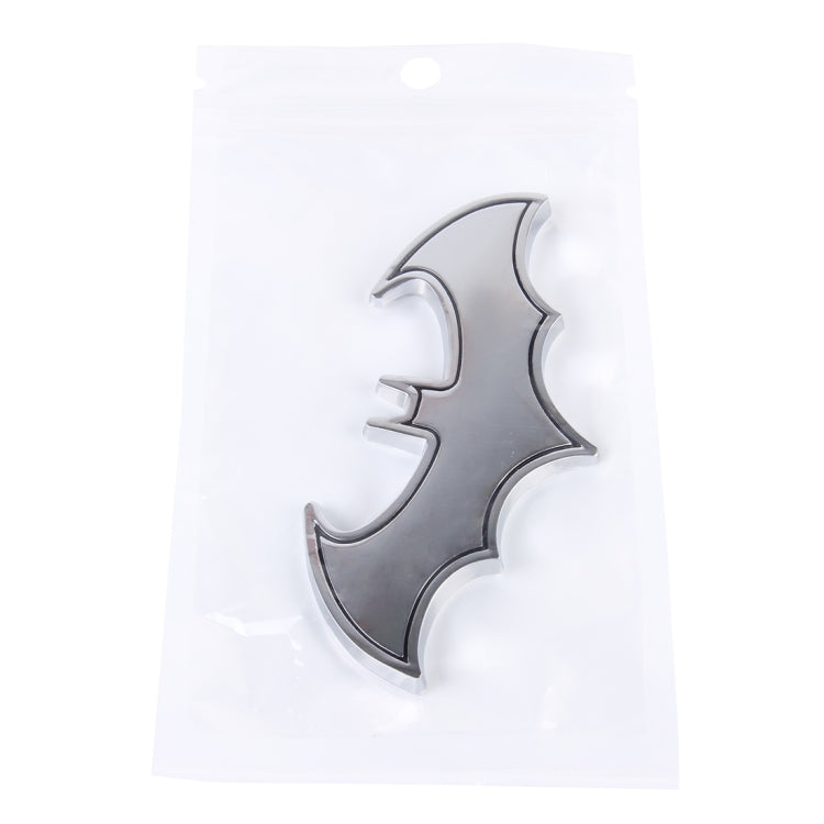 Bat Shape Shining Metal Car Free Sticker(Silver) - 3D Metal Sticker by buy2fix | Online Shopping UK | buy2fix