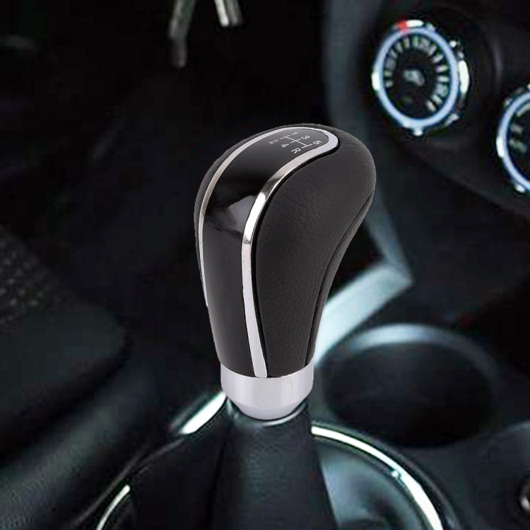 Universal Car Leather Metal Gear Shift Knob Modified Car Auto Transmission Shift Lever Knob(Black) - In Car by buy2fix | Online Shopping UK | buy2fix
