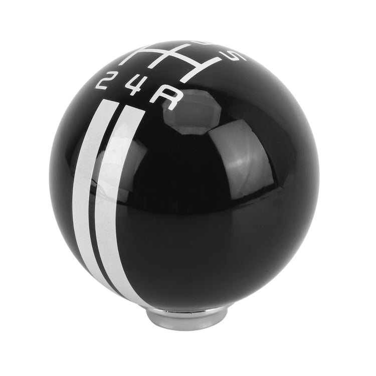 Universal Vehicle Ball Shape Modified Resin Shifter Manual 5-Speed Gear Shift Knob(Black White) - Shift Knob by buy2fix | Online Shopping UK | buy2fix