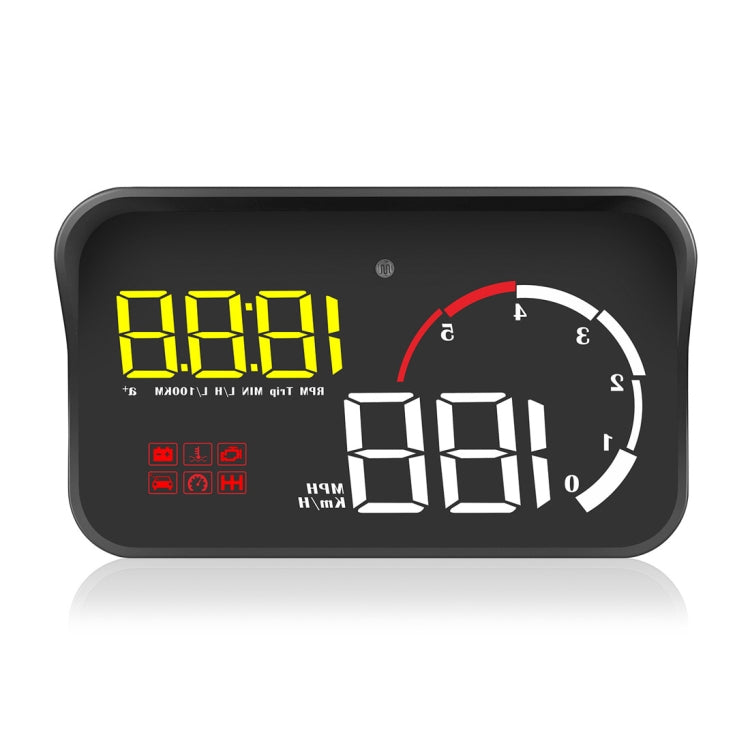 M10 3.5 inch Universal Car OBD2 HUD Vehicle-mounted Head Up Display (Yellow) - Head Up Display System by buy2fix | Online Shopping UK | buy2fix