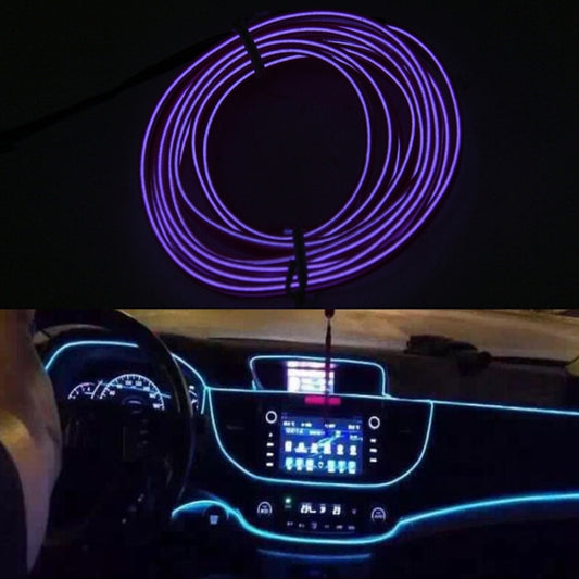 2M Cold Light Flexible LED Strip Light For Car Decoration(Purple Light) - Atmosphere lights by buy2fix | Online Shopping UK | buy2fix