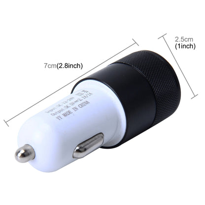 10 PCS Car Auto 5V Dual USB 2.1A/1A Cigarette Lighter Adapter for Most Phones(Black) - Car Charger by buy2fix | Online Shopping UK | buy2fix