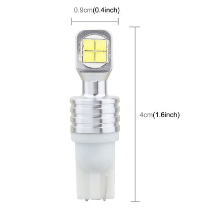 2 PCS  T10 40W 800 LM 6000K Car Clearance Light Reading Light License Light with 8 CREE Lamp, DC 12V(White Light) - In Car by buy2fix | Online Shopping UK | buy2fix