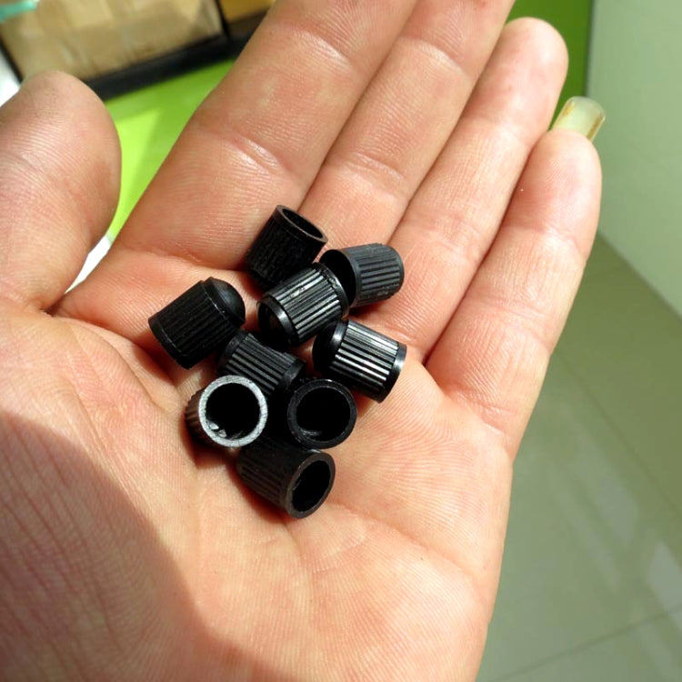 200 PCS Black Tire valve Dust Rubber Cap For Bicycle And Car, Diameter: 10mm(Black) - In Car by buy2fix | Online Shopping UK | buy2fix