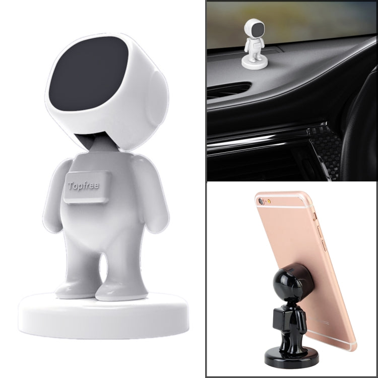 Little People Shape Car Adjustable Magnetic Mobile Phone Holder Bracket (White) -  by buy2fix | Online Shopping UK | buy2fix