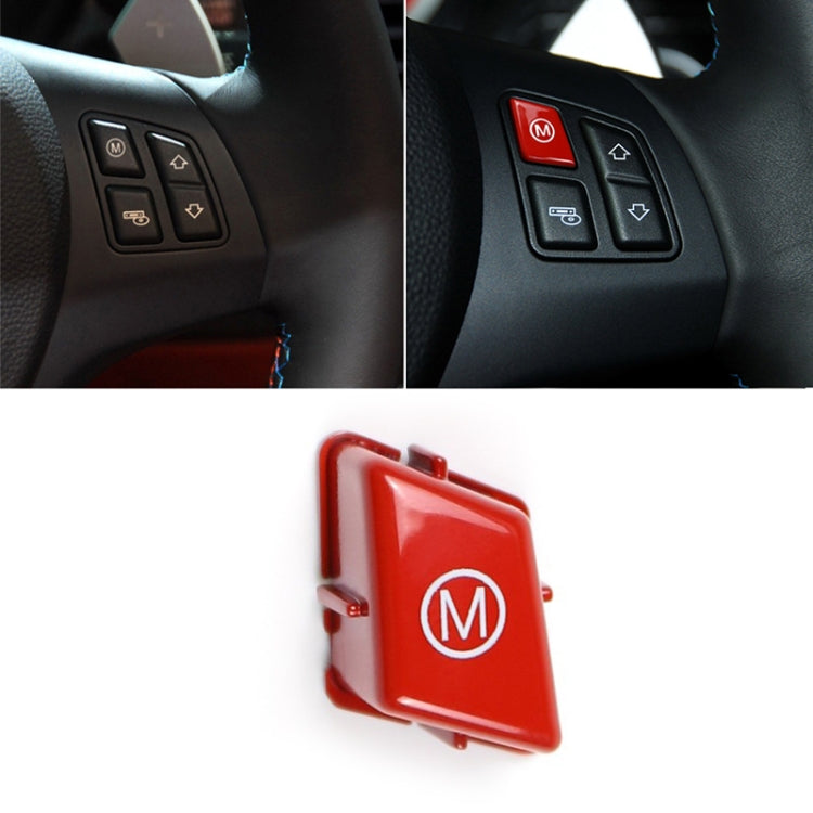 Wheel M Fashion Button Switch Trim Cover for BMW 3 series E90 E92 E93 M3 2007-2013(Red) -  by buy2fix | Online Shopping UK | buy2fix