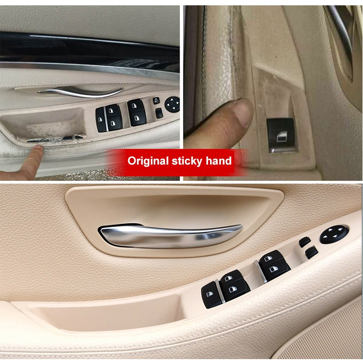 Car Imported Version Inside Doors Handle Pull Trim Cover 5141 7225 873 for BMW F10 F18, Left Driving (Beige White) - In Car by buy2fix | Online Shopping UK | buy2fix