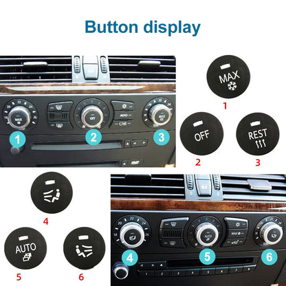 Car Air Conditioner Panel Switch Button MAX Snow Key 6131 9250 196-1 for BMW E60 2003-2010, Left Driving - In Car by buy2fix | Online Shopping UK | buy2fix