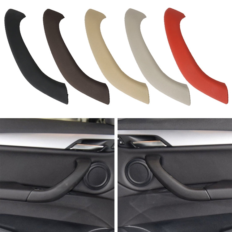 Car Right Side Inside Doors Handle Pull Trim Cover 51417417513 for BMW X1 2016-, Left Driving(Beige White) - In Car by buy2fix | Online Shopping UK | buy2fix