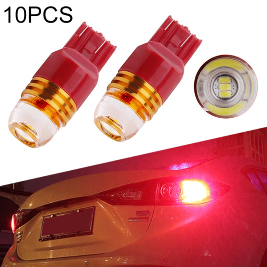 10pcs T20 3157 DC12V / 0.24W / 0.02A / 60LM Car LED Brake Light, Shell Random Color Delivery (Red Light) - In Car by buy2fix | Online Shopping UK | buy2fix