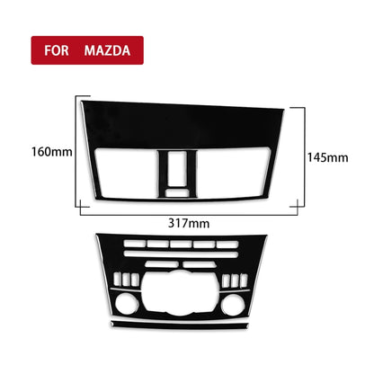 For Mazda 3 Axela 2010-2013 4 in 1 Car Central Control Radio Set B Decorative Sticker, Left Drive - In Car by buy2fix | Online Shopping UK | buy2fix