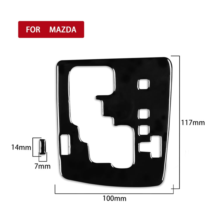 For Mazda 3 Axela 2010-2013 2 in 1 Car Gear Panel Decorative Sticker, Right Drive - In Car by buy2fix | Online Shopping UK | buy2fix