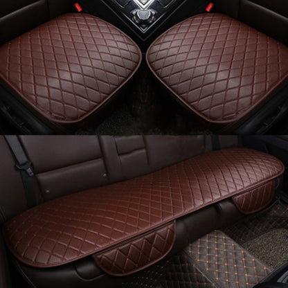 Car Seat Cushion Universal Simple Seat Cover Anti-slip Mat Auto Accessories (Coffee) - Seat Accessories by buy2fix | Online Shopping UK | buy2fix