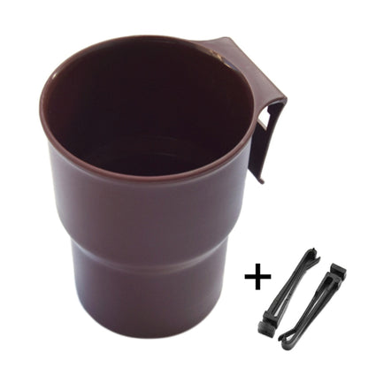 Multifunctional Car Water Cup Holder Hanging Storage Box Mobile Phone Holder Air Outlet Trash Can (Brown) -  by buy2fix | Online Shopping UK | buy2fix