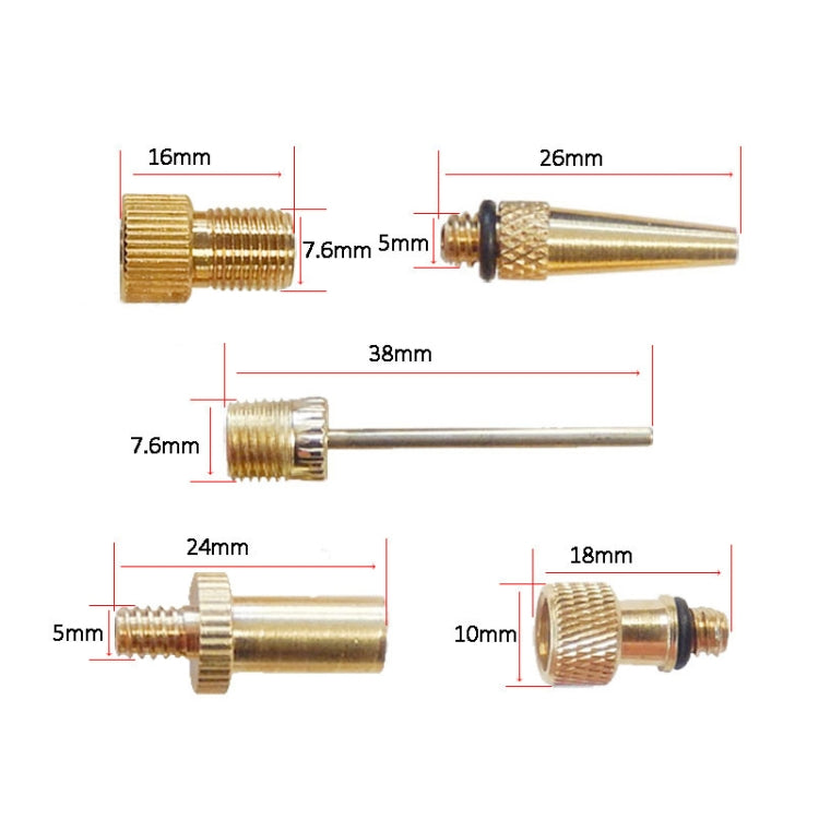 2 Sets (16 in 1 B) Inflator Adapter French Mouth / US Mouth / UK Mouth Inflation Needle Adapter - Bicycle Locks & Bicycle Pumps by buy2fix | Online Shopping UK | buy2fix