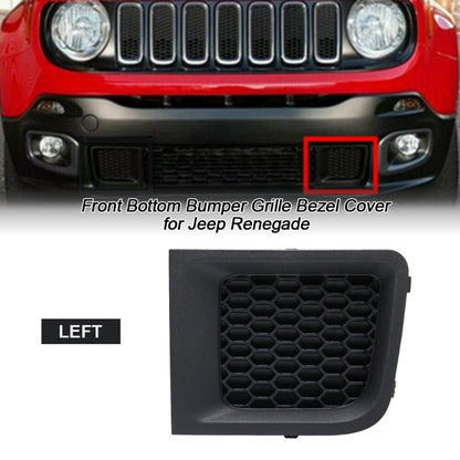 Car Left Front Bumper Lower Grille Bezel Cover for Jeep Renegade - In Car by buy2fix | Online Shopping UK | buy2fix