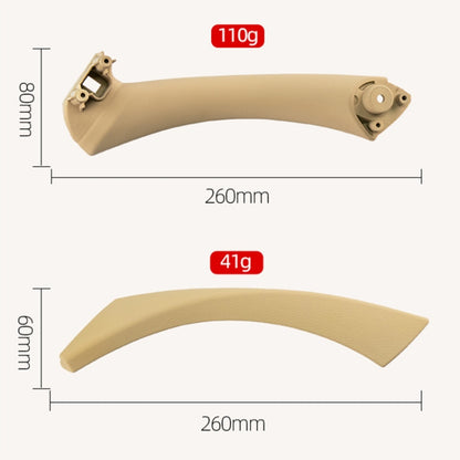 Car Left Side Inner Armrest Door Handle Assembly for BMW E90 2005-2012, Left and Right Drive Universal (Beige) - In Car by buy2fix | Online Shopping UK | buy2fix