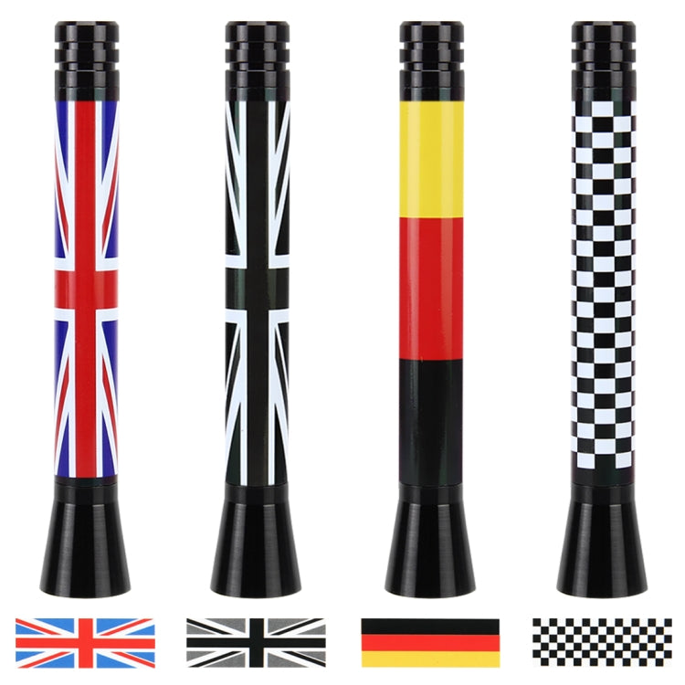 Short Universal Flag of Germany Pattern Car Antenna Aerial 7.5cm -  by buy2fix | Online Shopping UK | buy2fix