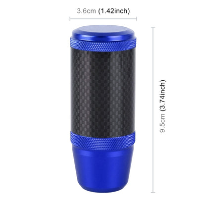 Universal Car Carbon Fiber Metal Gear Shift Knob (Blue) - In Car by buy2fix | Online Shopping UK | buy2fix