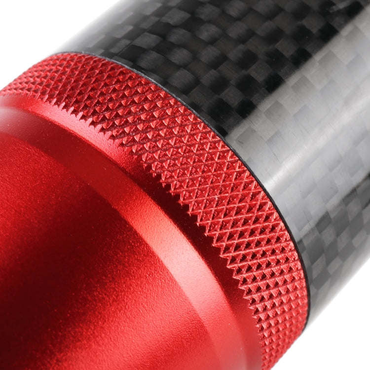 Universal Car Carbon Fiber Metal Gear Shift Knob (Red) - In Car by buy2fix | Online Shopping UK | buy2fix