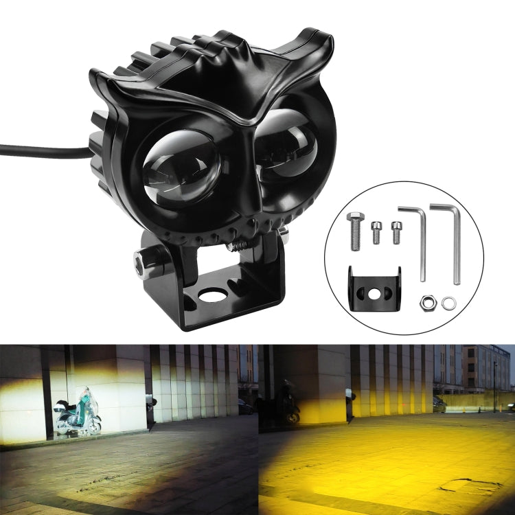 CS-1584A1 External Waterproof Double Lamp Bead LED Headlight Owl Bracket Type - In Car by buy2fix | Online Shopping UK | buy2fix