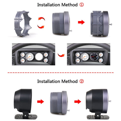 60mm Car Modified 0-3bar Turbocharged Instrument with Bracket - In Car by buy2fix | Online Shopping UK | buy2fix