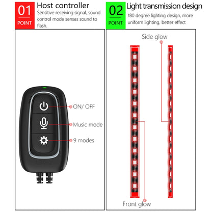 Y15 USB Car Colorful RGB Foot LED Atmosphere Light - In Car by buy2fix | Online Shopping UK | buy2fix