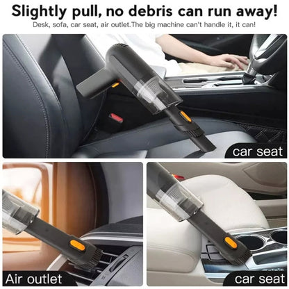 Car Portable Handheld Powerful Vacuum Cleaner Style: Wireless (Green) - In Car by buy2fix | Online Shopping UK | buy2fix