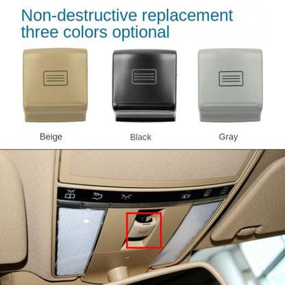 For Mercedes-Benz W221 2006-2013 Left Driving Car Sunroof Switch Button Dome Light Button(Beige) - In Car by buy2fix | Online Shopping UK | buy2fix