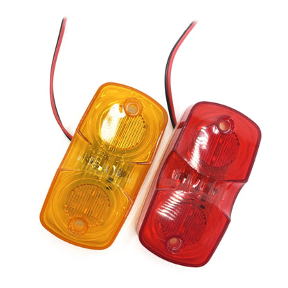 2pcs MK-106 Truck 12LEDs Side Marker Light (Yellow Light) - In Car by buy2fix | Online Shopping UK | buy2fix