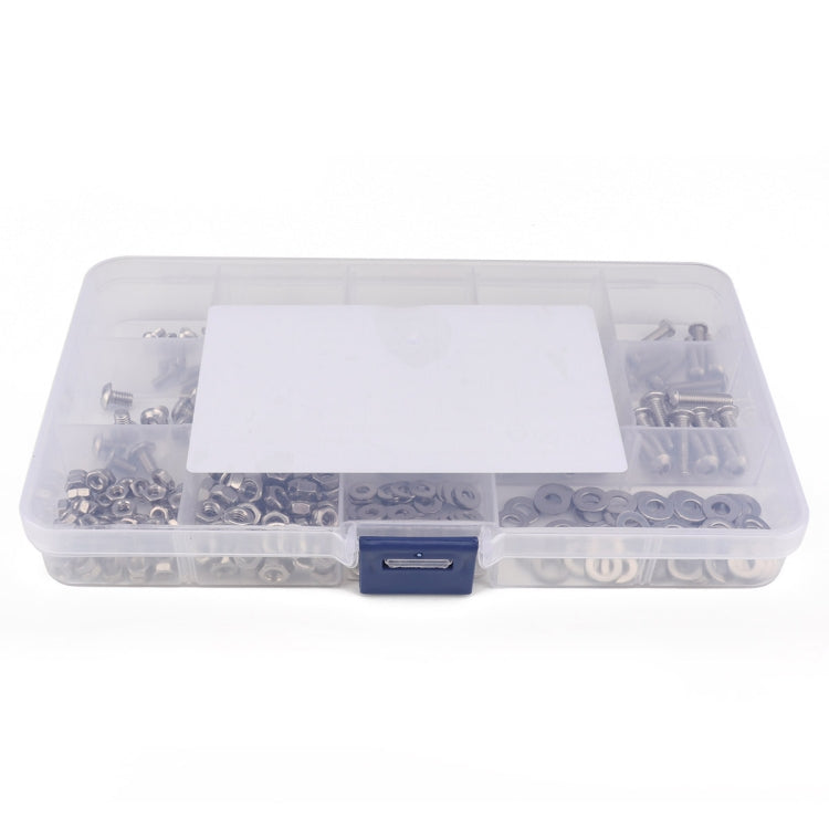 320 PCS 304 Stainless Steel Screws and Nuts Hex Socket Head Cap Screws Gasket Wrench Assortment Set Kit - In Car by buy2fix | Online Shopping UK | buy2fix