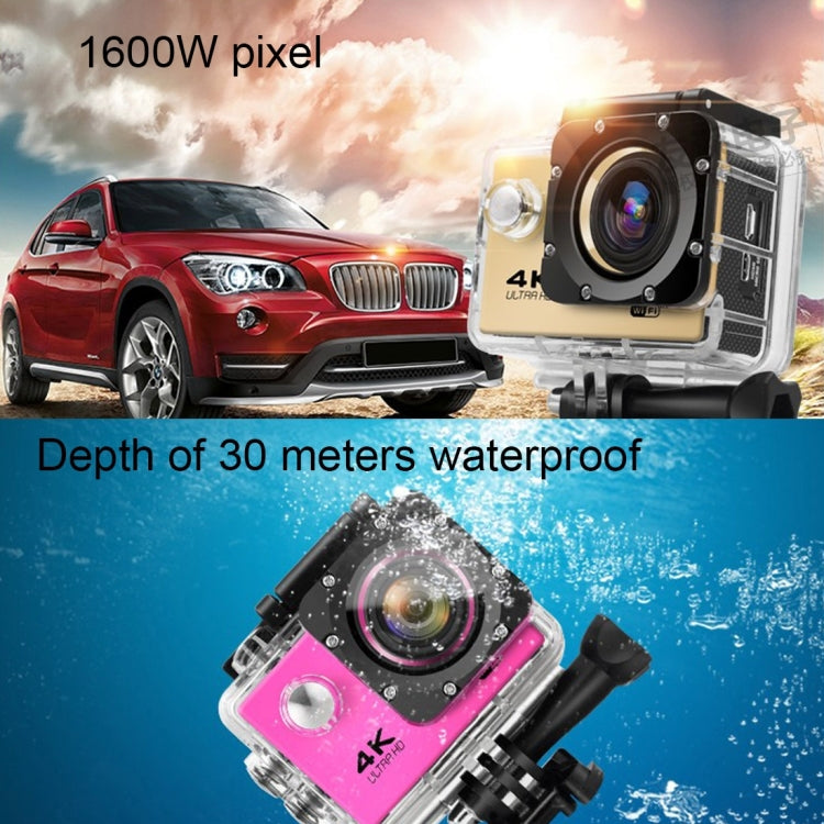 F60 2.0 inch Screen 170 Degrees Wide Angle WiFi Sport Action Camera Camcorder with Waterproof Housing Case, Support 64GB Micro SD Card(Black) - DJI & GoPro Accessories by buy2fix | Online Shopping UK | buy2fix