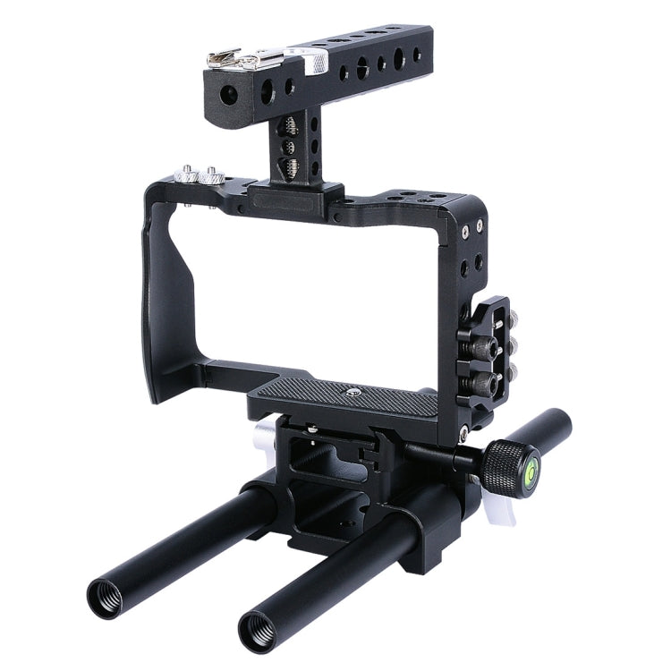 YELANGU YLG0905A Camera Video Cage Handle Stabilizer for Sony A6000/A6300/A6400/A6500(Black) - Camera Accessories by YELANGU | Online Shopping UK | buy2fix