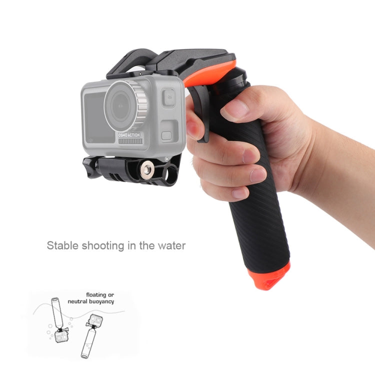 Shutter Trigger + Floating Hand Grip Diving Buoyancy Stick with Adjustable Anti-lost Strap & Screw & Wrench for DJI Osmo Action - DJI & GoPro Accessories by buy2fix | Online Shopping UK | buy2fix