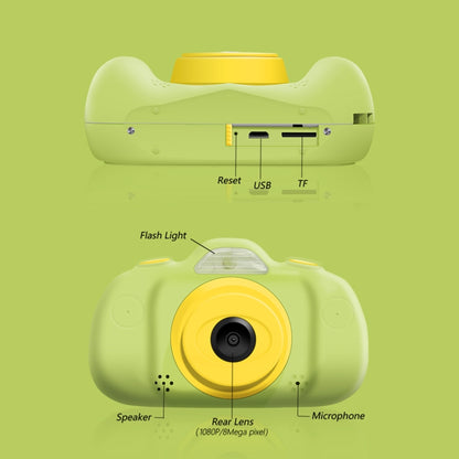 P8 2.4 inch Eight-megapixel Dual-lens Children Camera, Support for 32GB TF Card (Green) - Consumer Electronics by buy2fix | Online Shopping UK | buy2fix