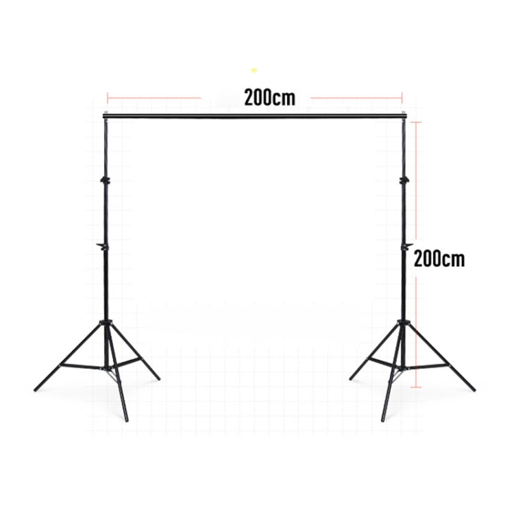 200x200cm Photo Studio Background Support Stand Backdrop Crossbar Bracket Kit - Camera Accessories by buy2fix | Online Shopping UK | buy2fix