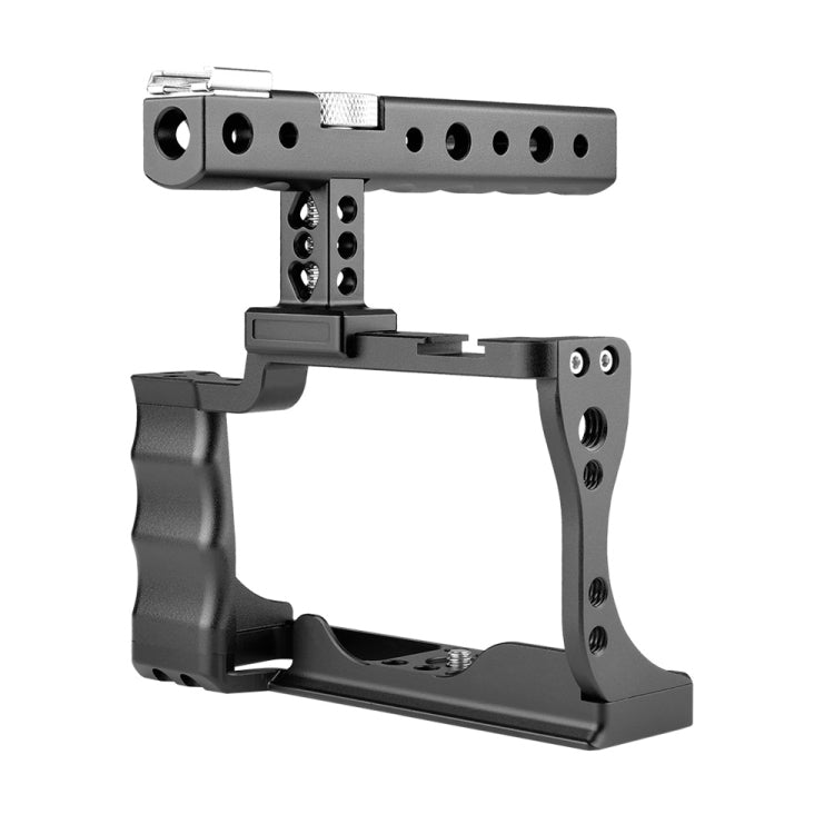 YELANGU C14 YLG0714A Video Camera Cage Stabilizer with Handle for Canon EOS M50(Black) - Camera Accessories by YELANGU | Online Shopping UK | buy2fix